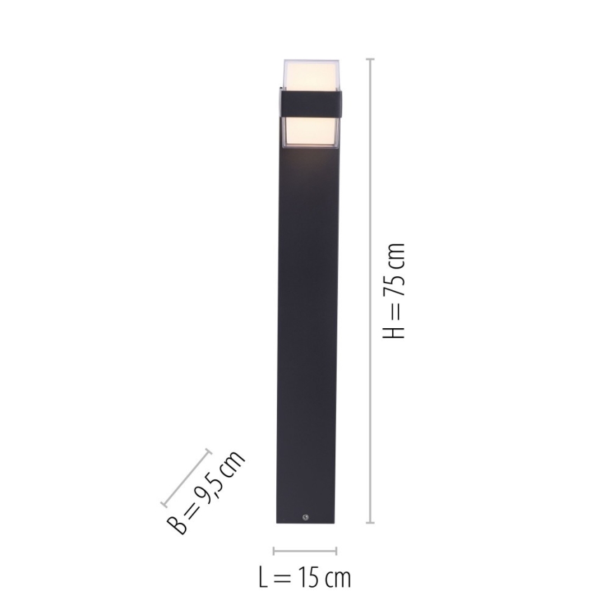 Paul Neuhaus 9481-13 - LED Екстериорна лампа CARA LED/8W/230V IP44