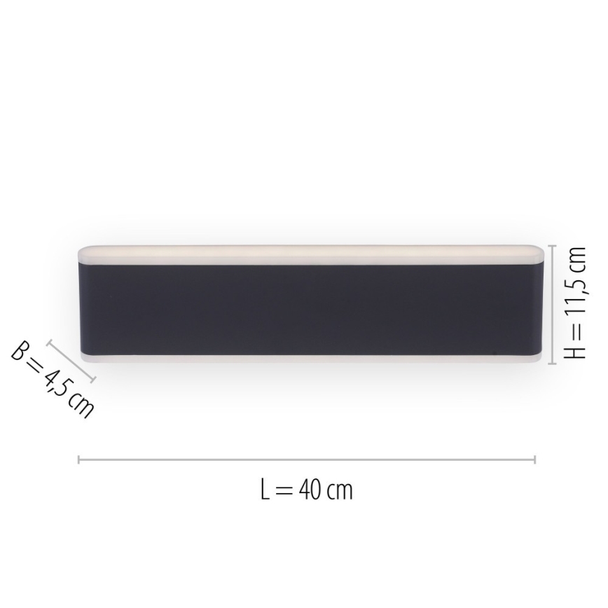 Paul Neuhaus 9484-13 - LED Димируем екстериорен аплик ELSA 2xLED/9W/230V IP65