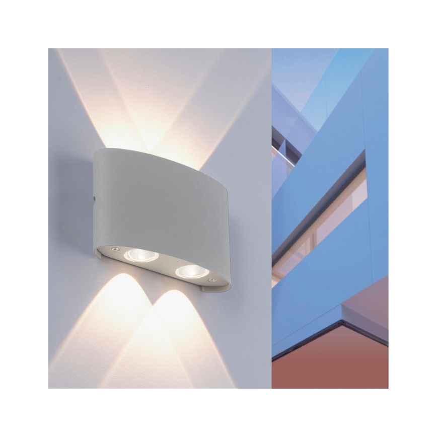 Paul Neuhaus 9487-21 - LED Екстериорен аплик CARLO 4xLED/0,8W/230V IP54
