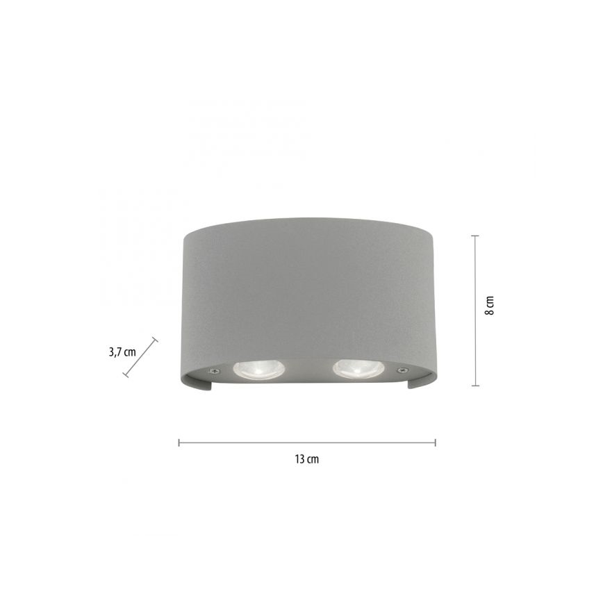 Paul Neuhaus 9487-21 - LED Екстериорен аплик CARLO 4xLED/0,8W/230V IP54
