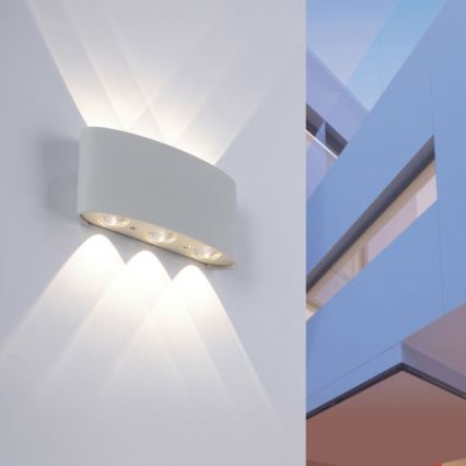 Paul Neuhaus 9488-21 - LED Екстериорен аплик CARLO 6xLED/0,8W/230V IP54