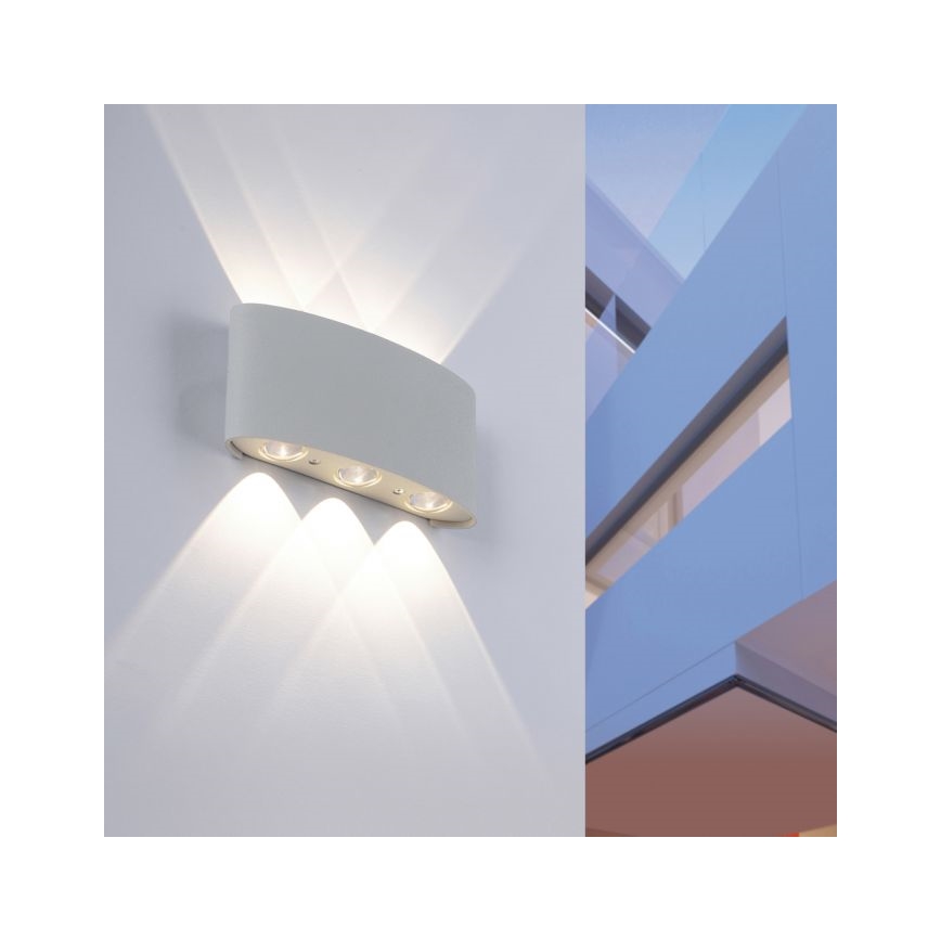 Paul Neuhaus 9488-21 - LED Екстериорен аплик CARLO 6xLED/0,8W/230V IP54