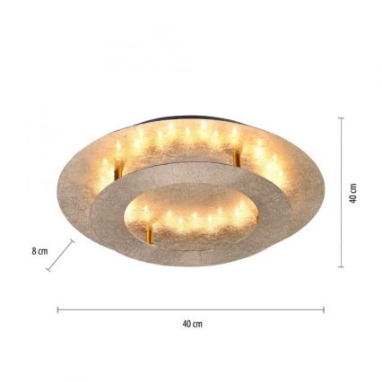 Paul Neuhaus 9620-12 - LED Лампа NEVIS LED/18W/230V златиста