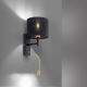 Paul Neuhaus 9646-18 - LED Аплик ROBIN 1xE27/40W/230V + LED/2,1W черен