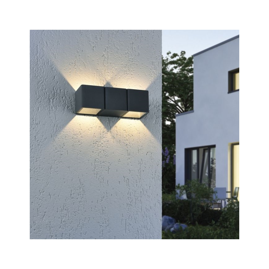 Paul Neuhaus 9658-13 - LED Екстериорен аплик MARCEL 2xLED/4W/230V IP54