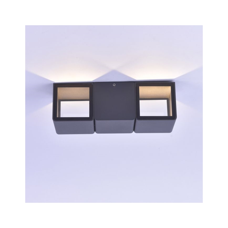 Paul Neuhaus 9658-13 - LED Екстериорен аплик MARCEL 2xLED/4W/230V IP54