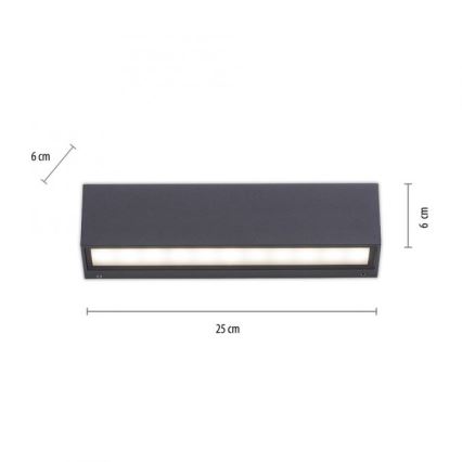 Paul Neuhaus 9675-13 - LED Екстериорен аплик ROBERT 2xLED/9W/230V IP65
