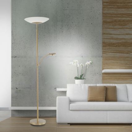 Paul Neuhaus - 655-60 - LED Димируем лампион ALFRED 1xLED/28W/230V+1xLED/4W/230V месинг