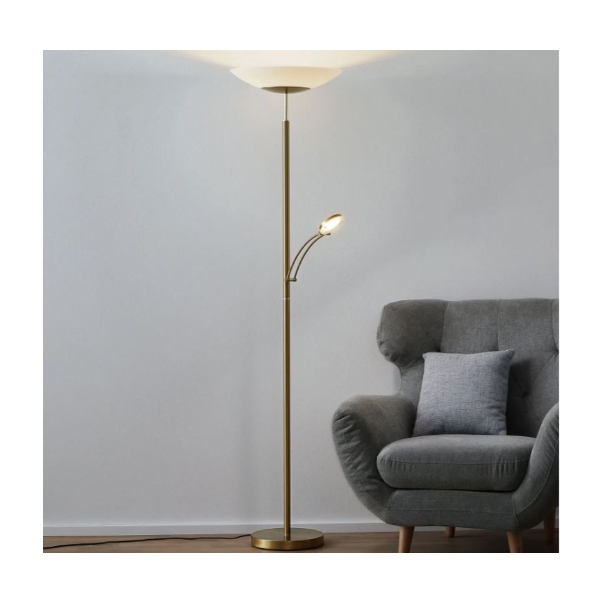Paul Neuhaus - 655-60 - LED Димируем лампион ALFRED 1xLED/28W/230V+1xLED/4W/230V месинг