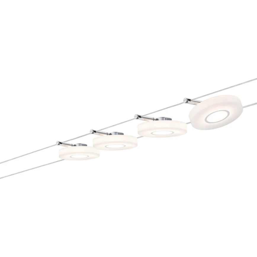 Paulmann 50109 - К-кт 4xLED/4,4W Димируем спот за релсова система SMART DISC 230V