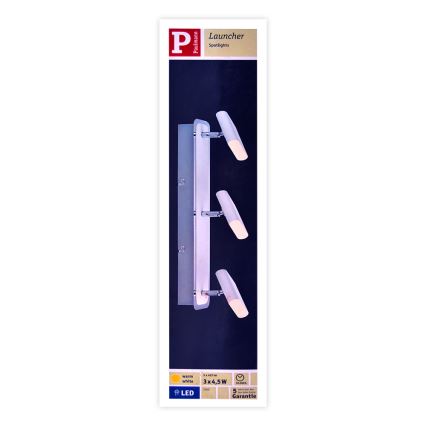 Paulmann 66636 - 3xLED/4,5W Спот LAUNCHER 230V
