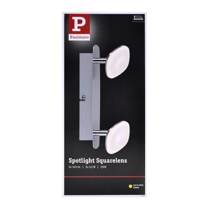Paulmann 66651 - LED Спот SQUARELENSE 2xLED/3,2W/230V
