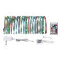 Paulmann 70480 - LED RGBW/16,5W Димируема лента DIGITAL 5 м 230V + дистанционно управление