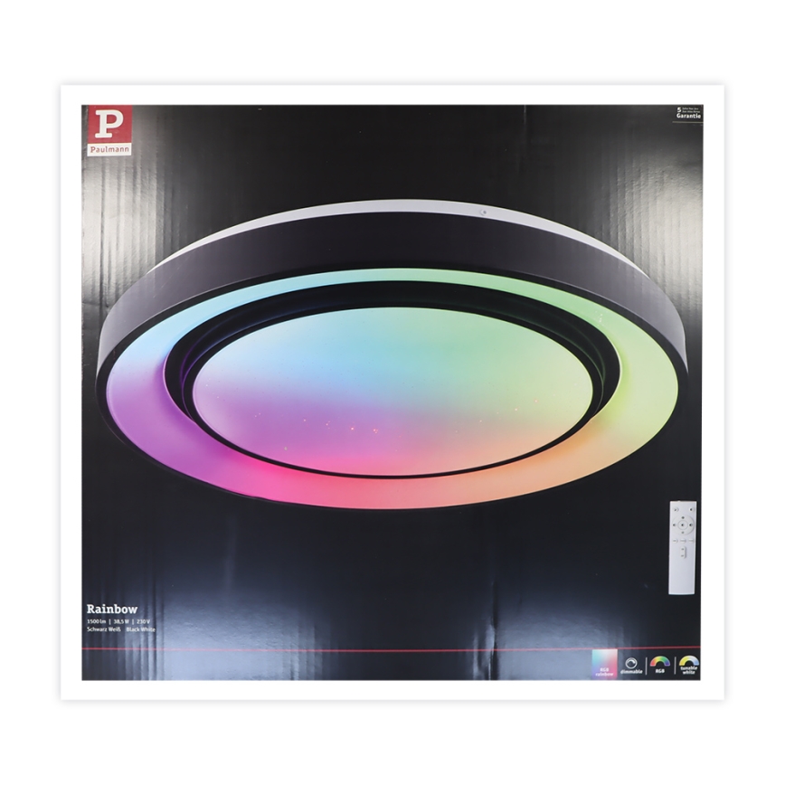 Paulmann 70545 - LED RGBW/38,5W Димируема лампа RAINBOW 230V 3000-6500K + дистанционно