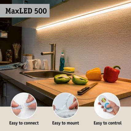 Paulmann 70623 - LED/10W IP44 Димируема лента за баня MAXLED 1,5 m 2700-6500K 230V + дистанционно управление