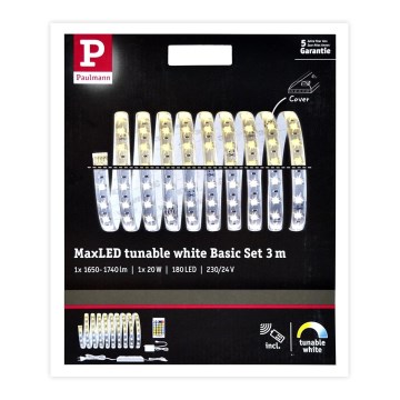 Paulmann 70624 - LED/20W Регулируема лента MAXLED 3м 230V + дистанционно управление