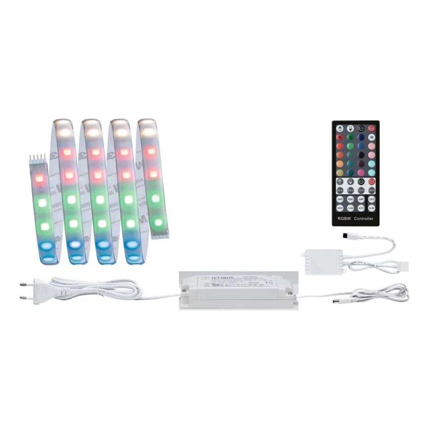 Paulmann 70627 - LED RGB/18W IP44 Димируема лента за баня MAXLED 1,5 m 230V + дистанционно управление