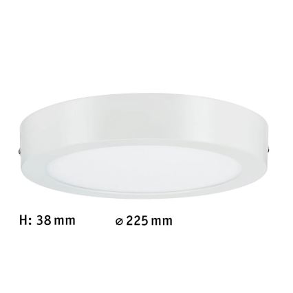 Paulmann 70642 - LED/12,5W Плафон LUNAR 230V Ø 22,5 см бял