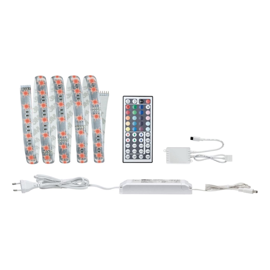 Paulmann 70674 - LED RGB/22W Димируема лента MAXLED 1,5 m 230V + дистанционно управление