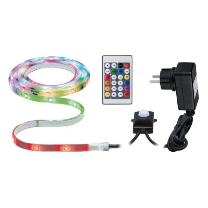 Paulmann 70698 - LED RGB/6,4W IP67 Димируема екстериорна лента WATERLED 3м 230V + дистанционно