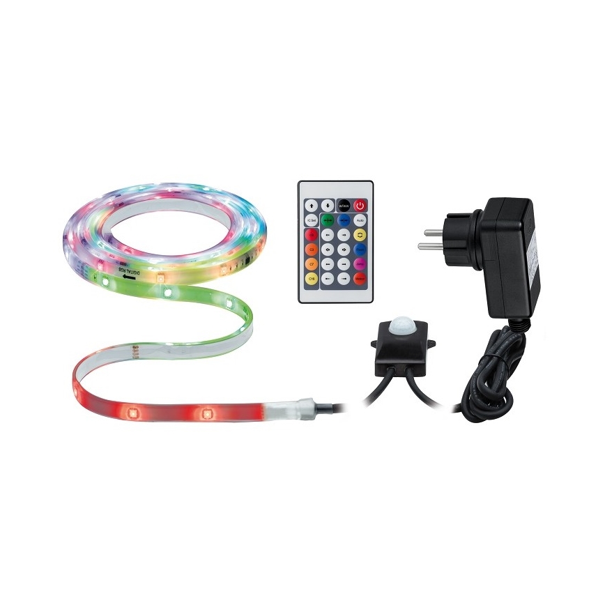 Paulmann 70698 - LED RGB/6,4W IP67 Димируема екстериорна лента WATERLED 3м 230V + дистанционно
