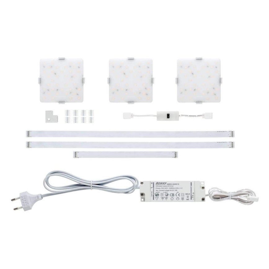 Paulmann 70710 - К-кт 3xLED/3,3W Осветление за мебели със сензор SOFTPAD 230V 2700K