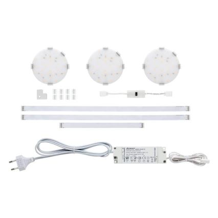 Paulmann 70711 - К-кт 3xLED/2,8W Осветление за мебели със сензор SOFTPAD 230V 2700K