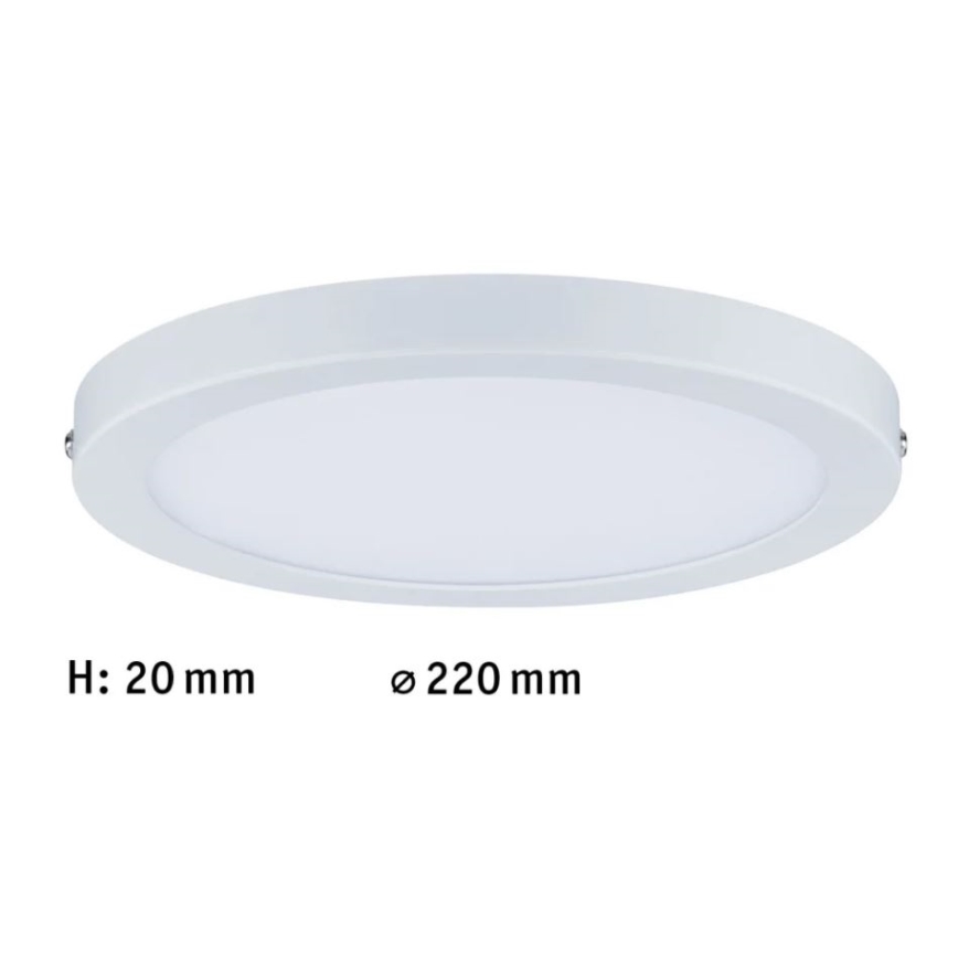 Paulmann 70868 - LED/18,5W Димируем панел ATRIA 230V 2700K Ø 22 см бял
