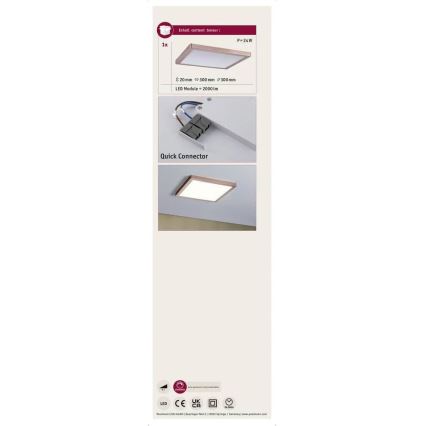 Paulmann 70873 - LED/24W Димируем панел ATRIA 230V 2700K 30x30 см розовозлатист
