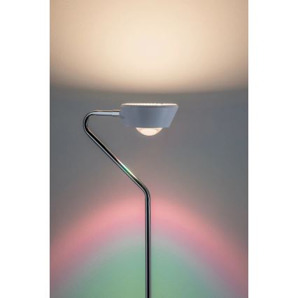 Paulmann 70920 - LED/7,5W Димируема подова лампа RAMOS 230V бяла/лъскав хром