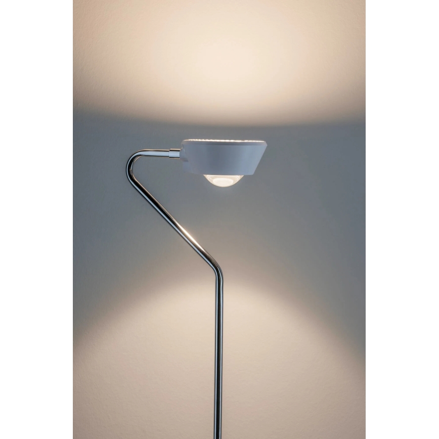 Paulmann 70920 - LED/7,5W Димируема подова лампа RAMOS 230V бяла/лъскав хром