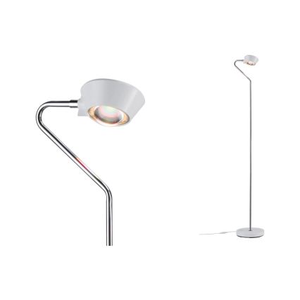 Paulmann 70920 - LED/7,5W Димируема подова лампа RAMOS 230V бяла/лъскав хром