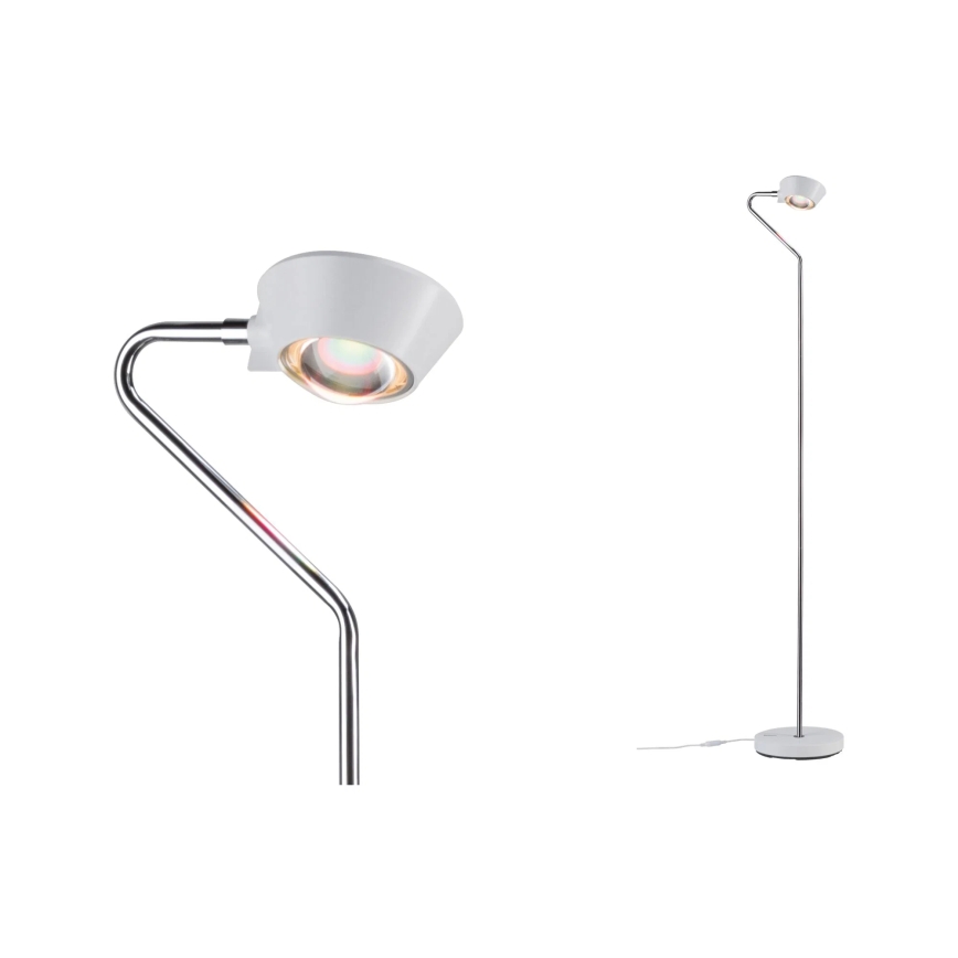 Paulmann 70920 - LED/7,5W Димируема подова лампа RAMOS 230V бяла/лъскав хром