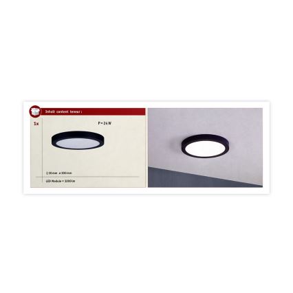 Paulmann 70986  - LED/22W Лампа ABIA 230V тъмносиня