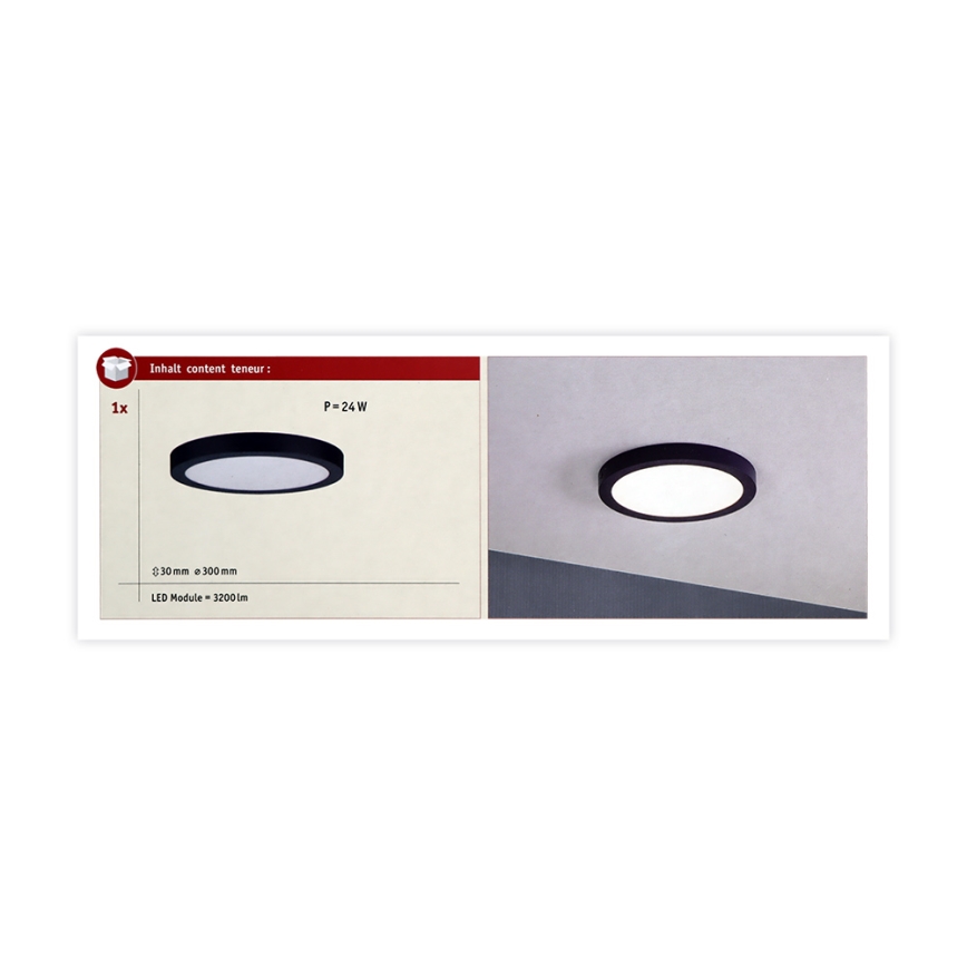 Paulmann 70986  - LED/22W Лампа ABIA 230V тъмносиня