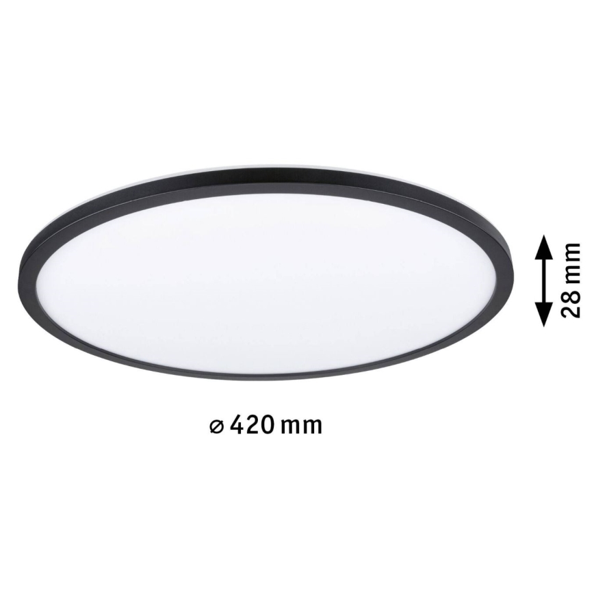 Paulmann 70999 - LED/22W Регулируем панел ATRIA 230V 3000K Ø 42 см, черен