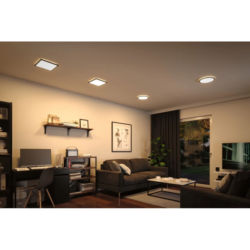 Paulmann 71000 - LED/11,2W Панел за повърхностен монтаж ATRIA 230V 3000K 19x19 cm черен