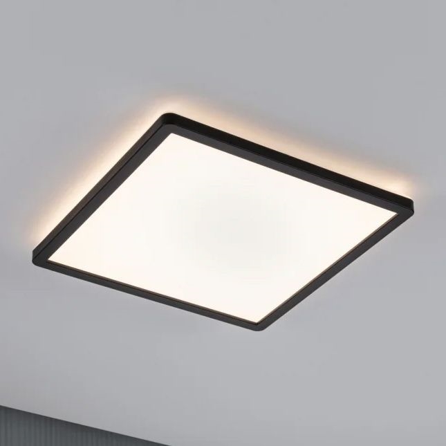 Paulmann 71001 - LED/16W Панел за повърхностен монтаж ATRIA 230V 3000K 29,3x29,3 cm черен