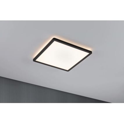 Paulmann 71001 - LED/16W Панел за повърхностен монтаж ATRIA 230V 3000K 29,3x29,3 cm черен