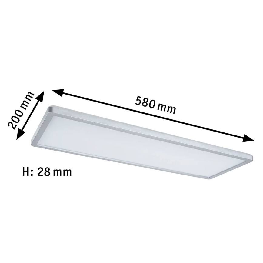 Paulmann 71020 - LED/20W RGBW Димируем панел ATRIA 230V 4000K 20x58 см + дистанционно управление