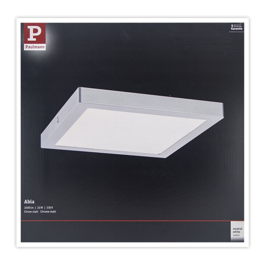 Paulmann 71024 - LED/22W Лампа ABIA 230V матов хром