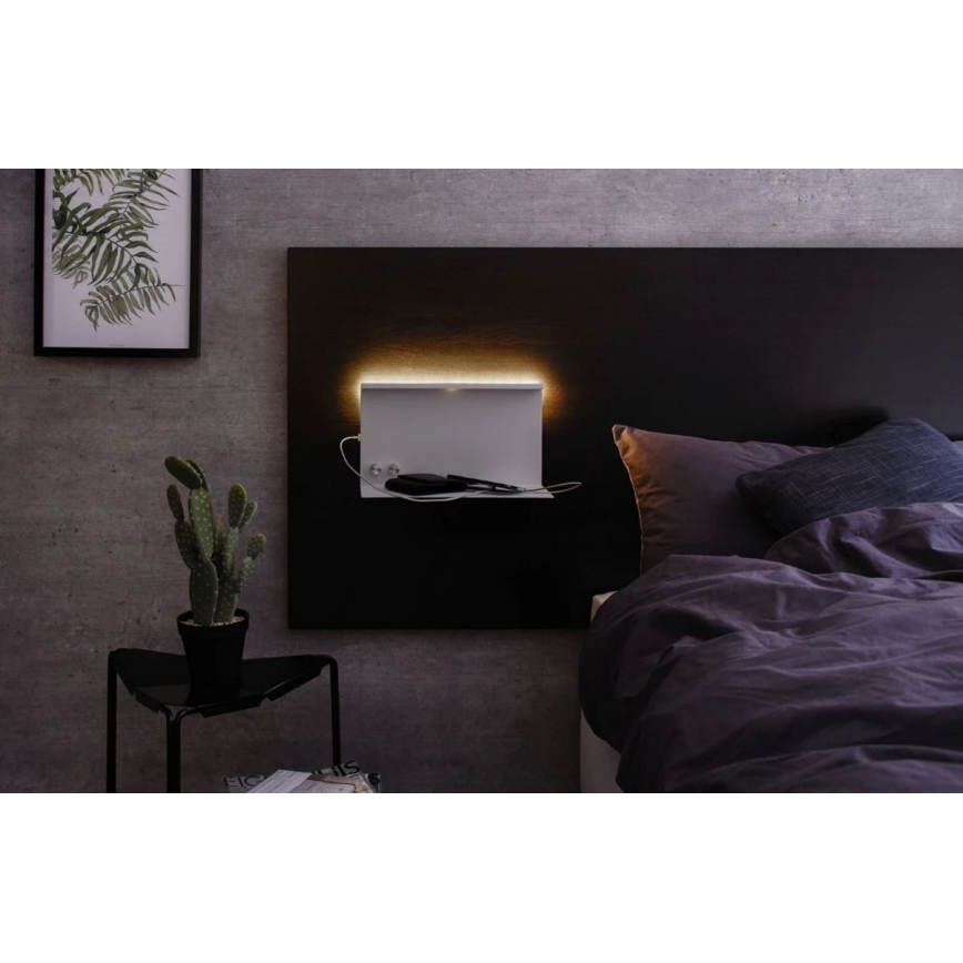 Paulmann 78919 - LED/4,5W Димируема лампа с рафт и USB + LED/1,6W 230V