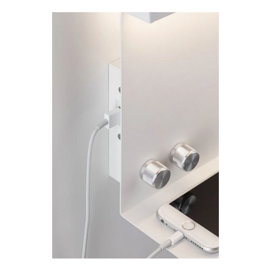 Paulmann 78919 - LED/4,5W Димируема лампа с рафт и USB + LED/1,6W 230V