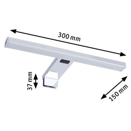 Paulmann 78950 - LED/3,7W IP44 Лампа за огледало в баня SELO 2700-6500K 230V