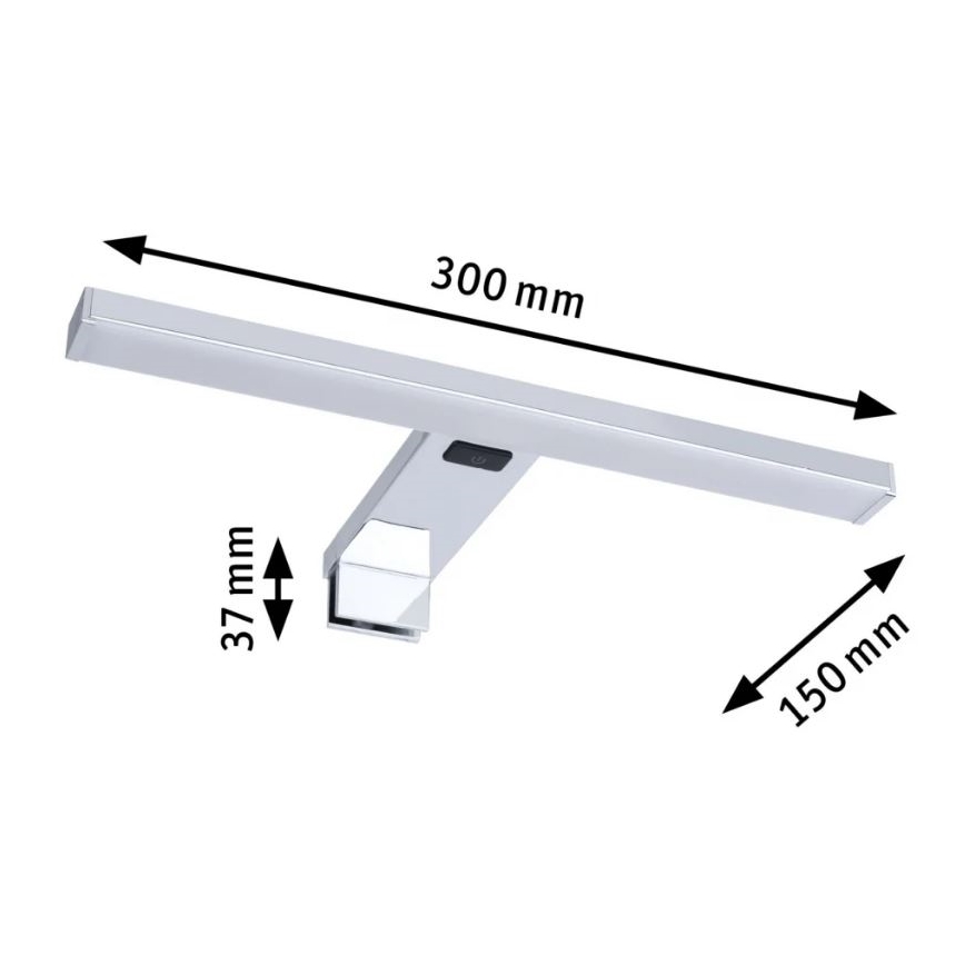 Paulmann 78950 - LED/3,7W IP44 Лампа за огледало в баня SELO 2700-6500K 230V