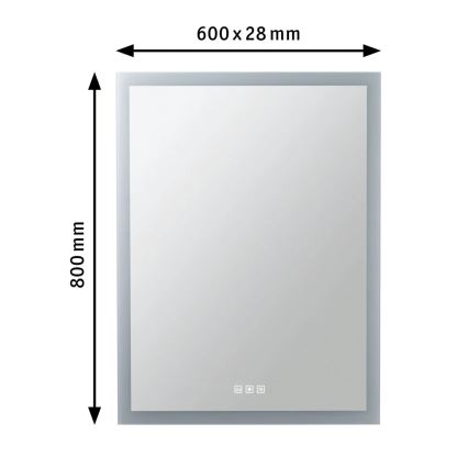 Paulmann 78951 - LED/22W IP44 Димируем баня отопляем огледало с подсветка 230V