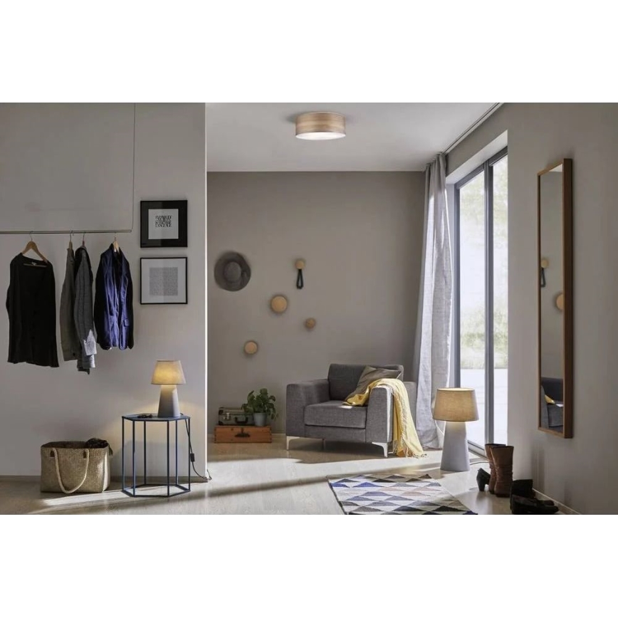 Paulmann 79687 - 3xE27/20W Плафон NEORDIC LISKA 230V орех