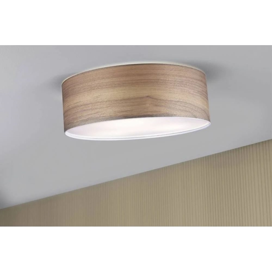 Paulmann 79687 - 3xE27/20W Плафон NEORDIC LISKA 230V орех