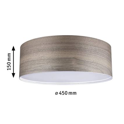 Paulmann 79687 - 3xE27/20W Плафон NEORDIC LISKA 230V орех