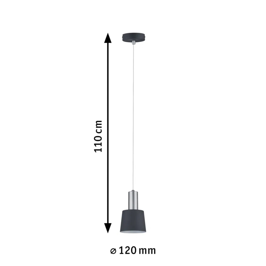 Paulmann 79691 - 1xE14/20W Пендел NEORDIC HALDAR 230V